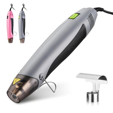 WORKPRO 400W Mini Heat Gun with Reflector Nozzle and 2 Temp Settings