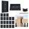 Muzata 20 pcs Deck Railing Brackets Connectors for 2x4 Wood Post WT11
