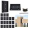 Muzata 20 pcs Deck Railing Brackets Connectors for 2x4 Wood Post WT11