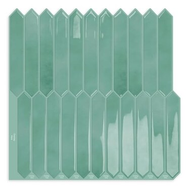 MOONFUN 10 Sheets Long Hexagon Tile Peel and Stick Backsplash
