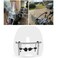 ECOTRIC 19"x17" Universal Motorcycle Clear Windshield Durable