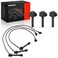 A-Premium 3 Ignition Coils with 3 Spark plug Wires