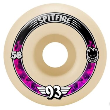 Spitfire Formula Four 93D Radials Skateboard Wheels - Natural