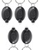 Uniclife 5 Pack LED Keychain Flashlight Black Shell Mini LED Keychain Light