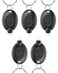 Uniclife 5 Pack LED Keychain Flashlight Black Shell Mini LED Keychain Light