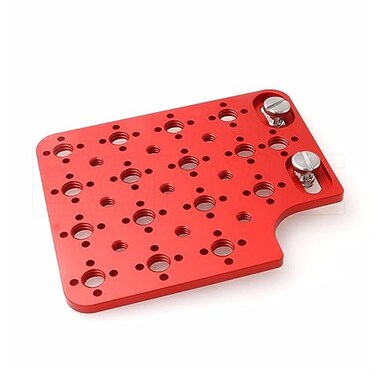 Eonvic Camera Cold Shoe Panel Side for ARRI Alexa Mini LF RED Camera 3/8&rdquo;1/4" Thread Expansion Side Universal Panel (Red