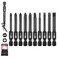 WORKPRO 10PCS Slotted Phillips Screwdriver Bit Set, Magnetic 1/4" Hex Shank