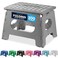 Handy Laundry Folding Step Stool 9 Inch, Grey, Non-Slip Holds 300 lbs