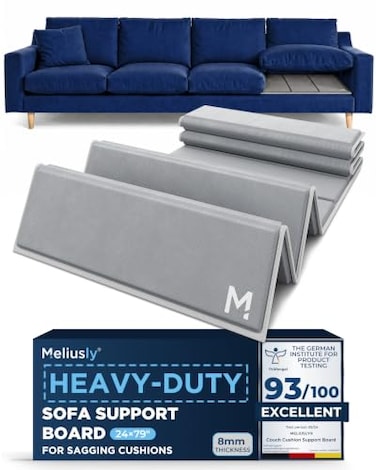 Meliusly Couch Cushion Support Board for Sagging Sofa Cushions (24x79