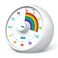 kiecky squirrel Visual Timer for Kids, 60-Minute Countdown for Classroom Office Kitchen, Desk Timer Kids Time Management Tools with Silent Operation, Pomodoro Timer Rainbow Pattern(White