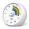 kiecky squirrel Visual Timer for Kids, 60-Minute Countdown for Classroom Office Kitchen, Desk Timer Kids Time Management Tools with Silent Operation, Pomodoro Timer Rainbow Pattern(White