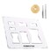 POWERTEC 71869 Router Bits Solid Brass Inlay Kit w/Butterfly Template 7 in 1 Decorative Bowtie