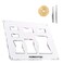 POWERTEC 71869 Router Bits Solid Brass Inlay Kit w/Butterfly Template 7 in 1 Decorative Bowtie