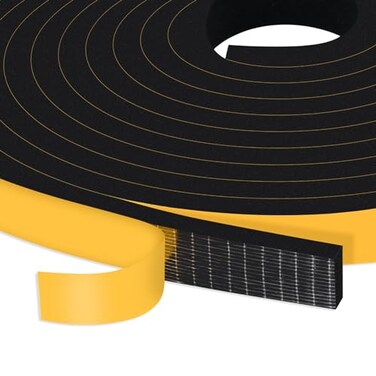 Trisiki Foam Tape, 52Ft Bulk Pack, Strong Adhesive Draft Seal 1/2x1/4In