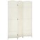HOMCOM 3 Panel Room Divider 6 Ft Privacy Screen Hand-Woven White