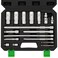 TecoTek 17-Pieces Drive Tool Accessory Set, Spark Plug Socket Set, Includes 1/4"3/8” Drive Extension Bar, Socket Adapter, Universal Joints, Spark Plug Sockets, Professional Socket Accessories, Cr-V