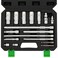 TecoTek 17-Pieces Drive Tool Accessory Set, Spark Plug Socket Set, Includes 1/4"3/8” Drive Extension Bar, Socket Adapter, Universal Joints, Spark Plug Sockets, Professional Socket Accessories, Cr-V