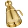 Angle Simple High Flow Shower Head Adjustable, G 1/2, Brushed Dark Gold