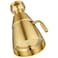 Angle Simple High Flow Shower Head Adjustable, G 1/2, Brushed Dark Gold