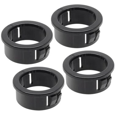 Cionyce Nylon Snap Bushing 1" Mounting Dia, Black, 50 Pcs