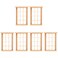Angoily 1: 12 Scale Dollhouse Windows, 6 Pcs 4.5" Simulated Twelve Lattice