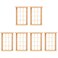 Angoily 1: 12 Scale Dollhouse Windows, 6 Pcs 4.5" Simulated Twelve Lattice