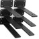 MHMYDZ 6 Pack - 8 inch Black Hidden L Shelf Bracket (1/5 Inch ThickedIron Floating Shelf Brackets Rustic Industrial Metal Brackets for Shelf Support