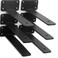 MHMYDZ 6 Pack - 8 inch Black Hidden L Shelf Bracket (1/5 Inch ThickedIron Floating Shelf Brackets Rustic Industrial Metal Brackets for Shelf Support