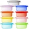 Youngever 9 Pack Plastic Jello Shot Cups, Reusable Portion Cups With Lids, Small Plastic Containers with Lids (2 Ounce