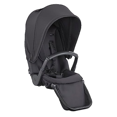 Contours Full Size Second Seat Accessory, Exclusive Compatibility with Element Baby Stroller (Model ZL032, Reversible Seating, Removable Napper Bar, UPF 50Canopy, Single to Double Mode, Black