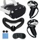 MLemonVR 6-in-1 Silicone Cover Set for Oculus/Meta Quest 2Black