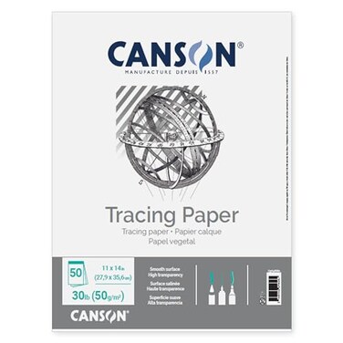 Canson Tracing Paper, 9" x 12", 50 Sheets/Pad, 1 Pad