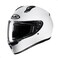 HJC C10 Solid Full Face Motorcycle Helmet (White, Large