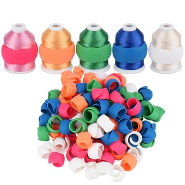Simthread 100pcs Upgraded Thread Holder/Spool Huggers
