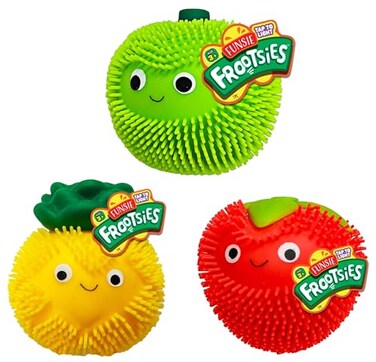JA-RU Funsie Frootsies Light-Up Squeezy Toy (3 Units Assorted3906-3s