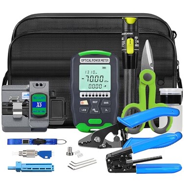 SAIVXIAN Fiber Optic Termination Tool Kit FTTH Cable Cold Welding Tool Set
