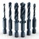 THINKWORK 3-in-1 Metric Combination Drill TapTap Bit Set