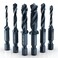 THINKWORK 3-in-1 Metric Combination Drill TapTap Bit Set