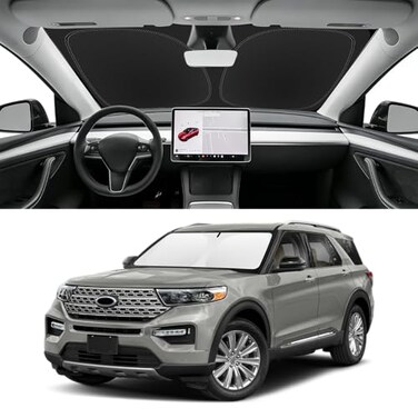 SLOGENTO Custom Fit Windshield Sun Shade for Ford Explorer 2020-2026 2027