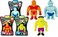 JA-RU Stretchy Monster Toy 3.5" Tall (1 Monsters Assorted4303-1