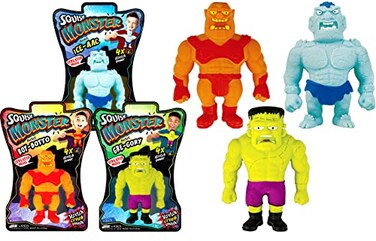 JA-RU Stretchy Monster Toy 3.5" Tall (1 Monsters Assorted4303-1
