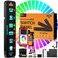 Auxbeam AS-600 Slim 6 Gang Switch Panel with Bluetooth APPWireless Remote