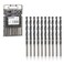 toolant 7/32" Cobalt Drill Bit Set TiAlN Coated, 10Pcs