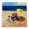 Stupell Industries 'Bird Sunbathing Reading Beach'Wall Plaque Art