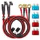 BFXM 2 Pack 16AWG 2FT SAE Connector Extension Cables with 1015A Fuse