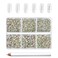 Beadsland Flatback Rhinestones, Crystal AB, 7200pcs Mixed 6 Sizes