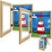 Golden State Art 2 Pack 8.5x11 Front-Opening Kids Artwork Frames Changeable (Brown