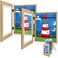 Golden State Art 2 Pack 8.5x11 Front-Opening Kids Artwork Frames Changeable (Brown