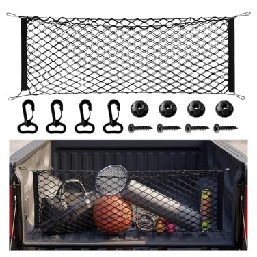 BFXM Cargo Net, 51.2"x17.7" Dual-Layer Nylon Cargo Net for SUV