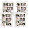 PHAREGE 4 Pack 5 Openings 4x6 Collage Picture Frame White, White Mat